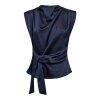 CO COUTURE - SAFIRA PLEAT TOP | NAVY CO COUTURE - SAFIRA PLEAT TOP | NAVY