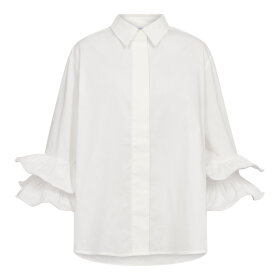 CO COUTURE - HALEN FLARE SHIRT | WHITE