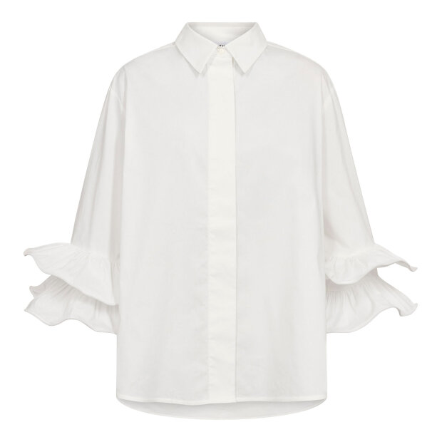 CO COUTURE - HALEN FLARE SHIRT | WHITE