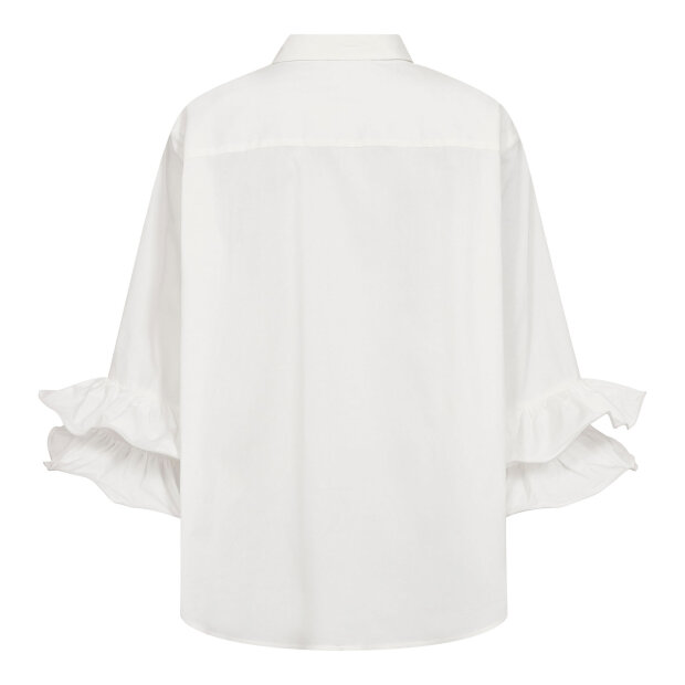 CO COUTURE - HALEN FLARE SHIRT | WHITE