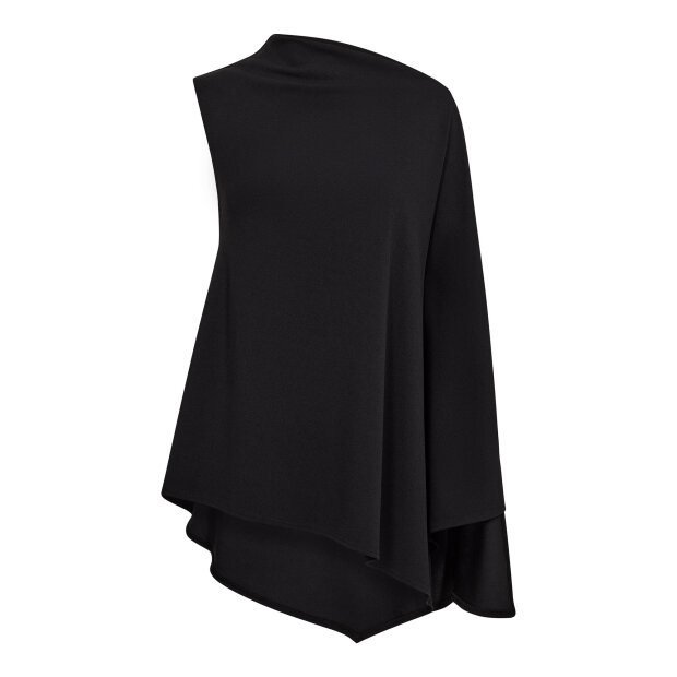 CO COUTURE - FALCON DRAPE TOP | BLACK