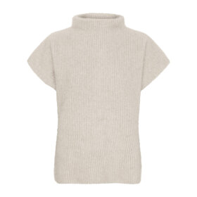 BTF CPH - CASHMERE RACCOON SS PULLOVER | LIGHT BEIGE