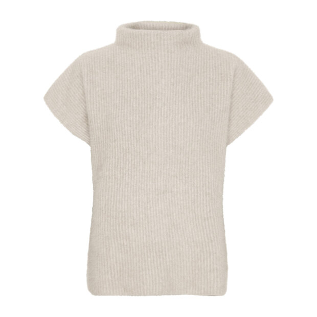 BTF CPH - CASHMERE RACCOON SS PULLOVER | LIGHT BEIGE