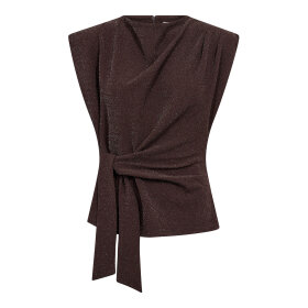 CO COUTURE - ESTI PLEAT TOP | BISON
