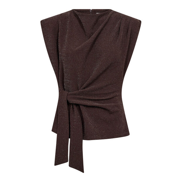 CO COUTURE - ESTI PLEAT TOP | BISON