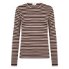 LEVETE ROOM - IKA 11 LS T-SHIRT | COFFEE BEAN COMBI LEVETE ROOM - IKA 11 LS T-SHIRT | COFFEE BEAN COMBI
