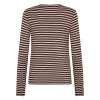 LEVETE ROOM - IKA 11 LS T-SHIRT | COFFEE BEAN COMBI LEVETE ROOM - IKA 11 LS T-SHIRT | COFFEE BEAN COMBI