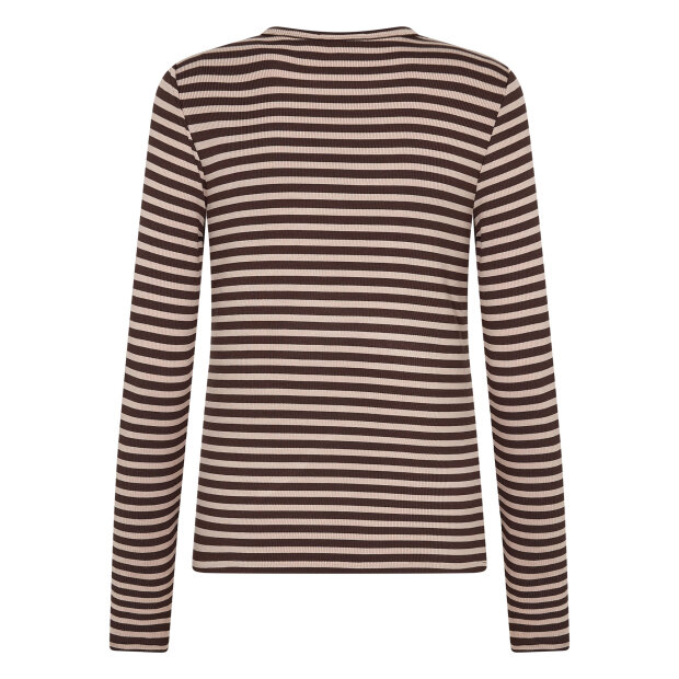 LEVETE ROOM - IKA 11 LS T-SHIRT | COFFEE BEAN COMBI