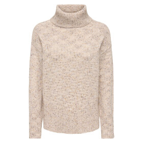 JDY - SABINE L/S COWL NECK PULLOVER | OATMEAL