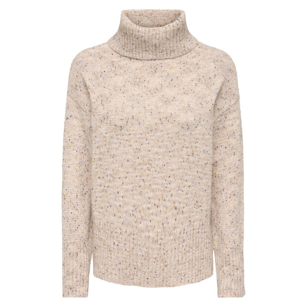 JDY - SABINE L/S COWL NECK PULLOVER | OATMEAL