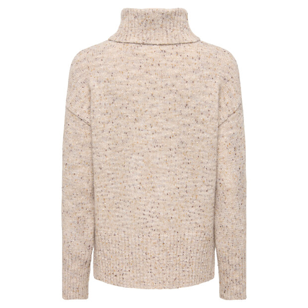 JDY - SABINE L/S COWL NECK PULLOVER | OATMEAL