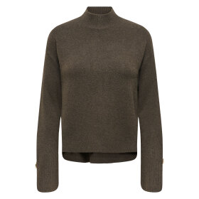 JDY - SABRINA L/S HN DETAIL PULLOVER | BLACK OLIVE
