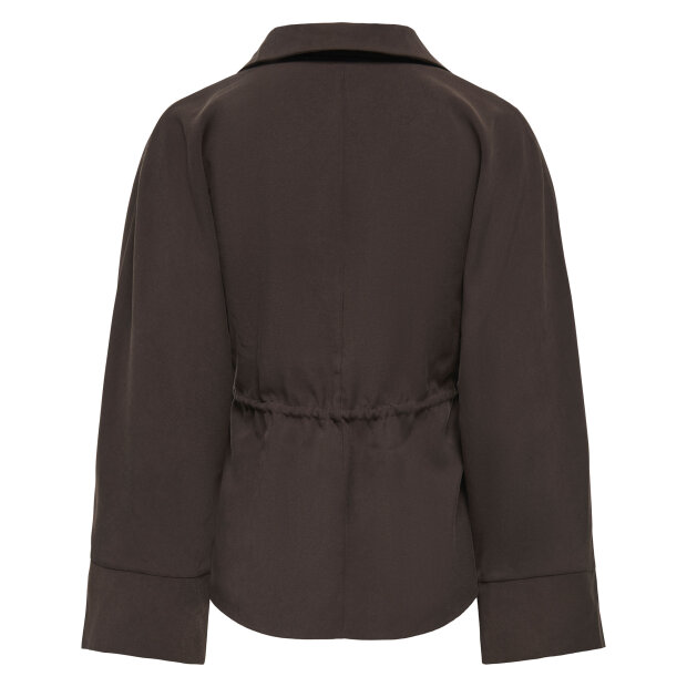 JDY - MILENA L/S SHIRT | CHOCOLATE PLUM