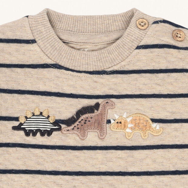 HUST AND CLAIRE - SOFUS DINOS SWEATSHIRT | BISCUIT