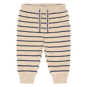 HUST AND CLAIRE - GORDON STRIPED PANTS | BISCUIT