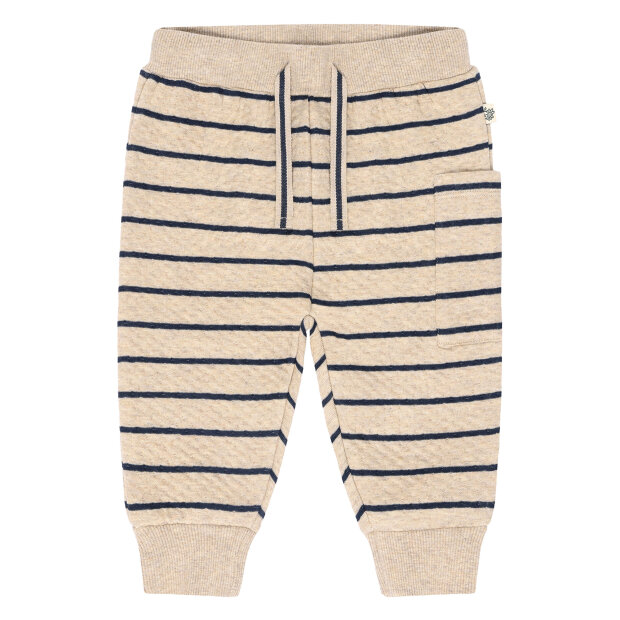 HUST AND CLAIRE - GORDON STRIPED PANTS | BISCUIT