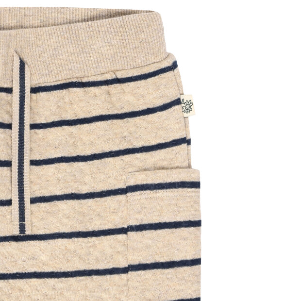 HUST AND CLAIRE - GORDON STRIPED PANTS | BISCUIT