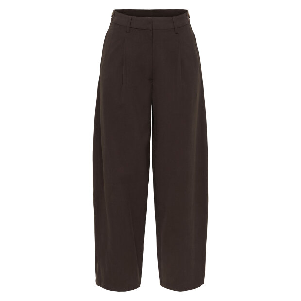 JDY - MILENA HW BARREL PANTS | CHOCOLATE PLUM