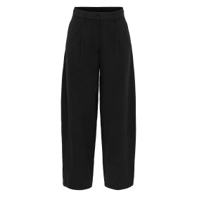 JDY - MILENA HW BARREL PANTS | BLACK