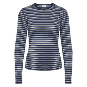 JDY - BALI L/S O-NECK TOP | SKY CAPTAIN/SERENITY
