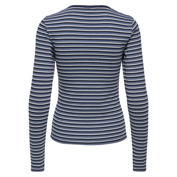 JDY - BALI L/S O-NECK TOP | SKY CAPTAIN/SERENITY