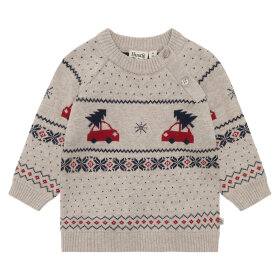 HUST AND CLAIRE - PILOU HOLIDAY PULLOVER | BEIGE MELANGE HUST AND CLAIRE - PILOU HOLIDAY PULLOVER | BEIGE MELANGE