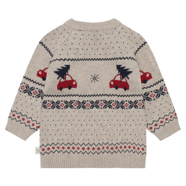 HUST AND CLAIRE - PILOU HOLIDAY PULLOVER | BEIGE MELANGE