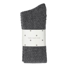 MOSHI MOSHI MIND - PEARLY SOCKS | CHARCOAL MELANGE