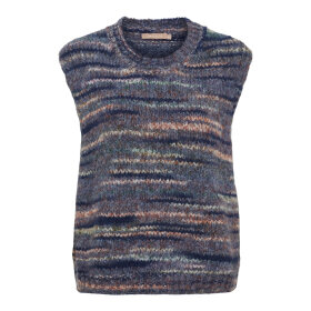 MARTA DU CHATEAU - AMARYLLIS KNIT VEST | BLUE