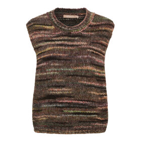 MARTA DU CHATEAU - AMARYLLIS KNIT VEST | BROWN