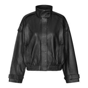 SECOND FEMALE - ALUKA LEATHER JACKET | BLACK