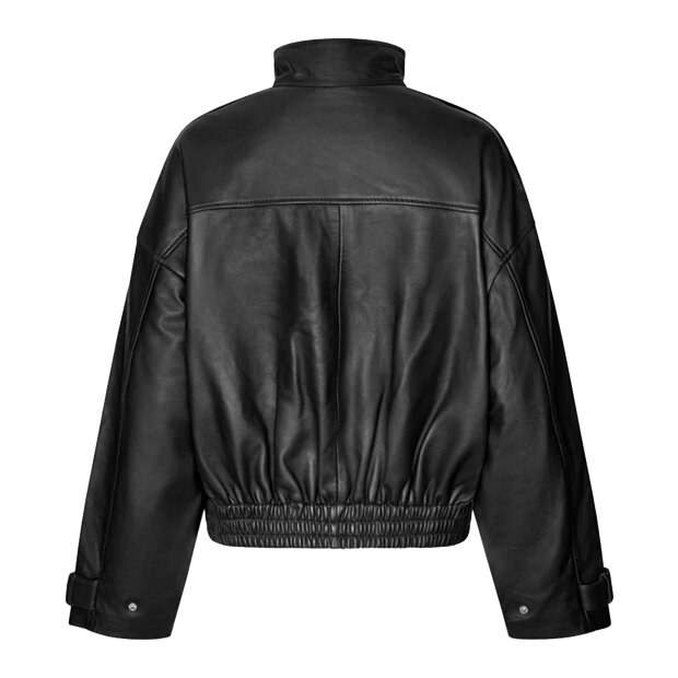 SECOND FEMALE - ALUKA LEATHER JACKET | BLACK