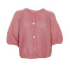 BLACK COLOUR - BJOERK PATENT KNIT CARDIGAN | WARM ROSE BLACK COLOUR - BJOERK PATENT KNIT CARDIGAN | WARM ROSE