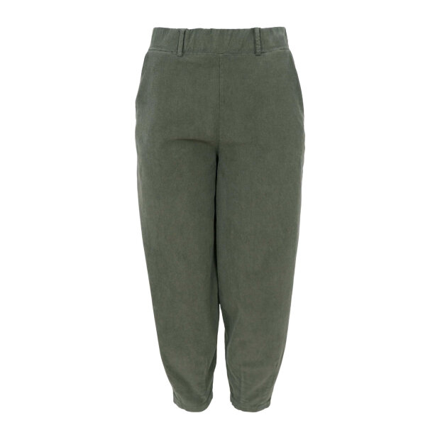 BLACK COLOUR - MEMPHIS BARREL PANTS | ARMY