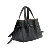 POURCHET - BLOSSOM CROCCO MEDIUM | NOIR POURCHET - BLOSSOM CROCCO MEDIUM | NOIR