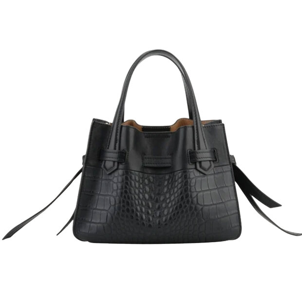 POURCHET - BLOSSOM CROCCO MEDIUM | NOIR