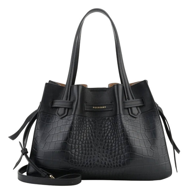 POURCHET - BLOSSOM CROCCO LARGE | NOIR