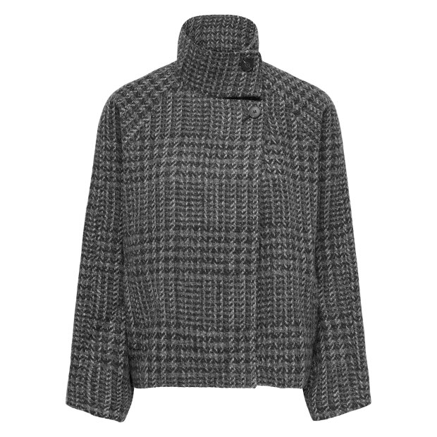 JDY - ADELINE A-SYM CHECK JACKET | PHANTOM