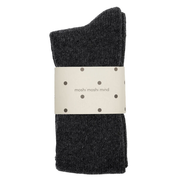 MOSHI MOSHI MIND - POLAR STRØMPER | CHARCOAL MELANGE