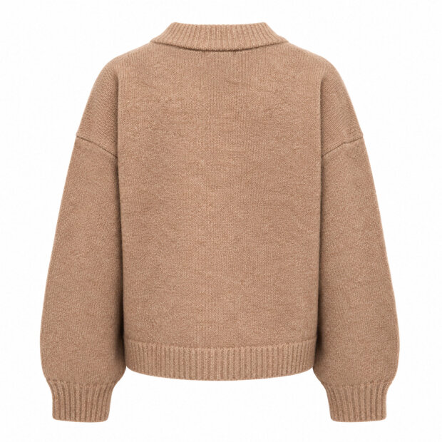 JDY - KIMIE LIFE L/S ON JACKET CARDIGAN | CAMEL