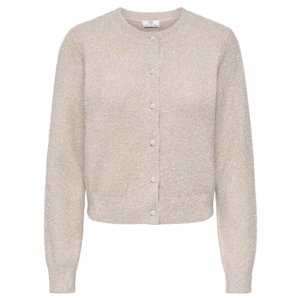 JDY - NADINA L/S GLITTER CARDIGAN | BEIGE