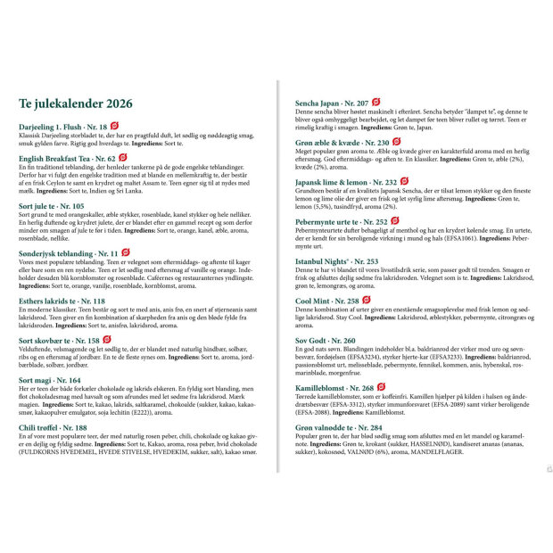 CARSTENSENS TEHANDEL - TE JULEKALENDER 2X24 BREVE