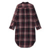 MOSHI MOSHI MIND - REASON SHIRTDRESS CHECK | BURGUNDY/ROSE MOSHI MOSHI MIND - REASON SHIRTDRESS CHECK | BURGUNDY/ROSE