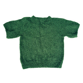 COFFEE BEANIES - IDA KNIT SHORT SLEEVE FLUFFY | BOTTLE GREEEN COFFEE BEANIES - IDA KNIT SHORT SLEEVE FLUFFY | BOTTLE GREEEN