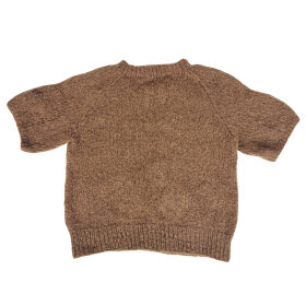 COFFEE BEANIES - IDA KNIT SHORT SLEEVE FLUFFY | COFFEE BROWN COFFEE BEANIES - IDA KNIT SHORT SLEEVE FLUFFY | COFFEE BROWN