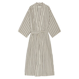 MOSHI MOSHI MIND - LUNE ROBE STRIPE | ECRU/BROWN MOSHI MOSHI MIND - LUNE ROBE STRIPE | ECRU/BROWN