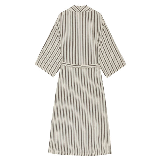 MOSHI MOSHI MIND - LUNE ROBE STRIPE | ECRU/BROWN