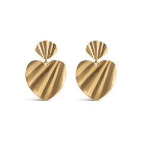 ENAMEL COPENHAGEN - WAVE HEART EARRINGS | FORGYLDT
