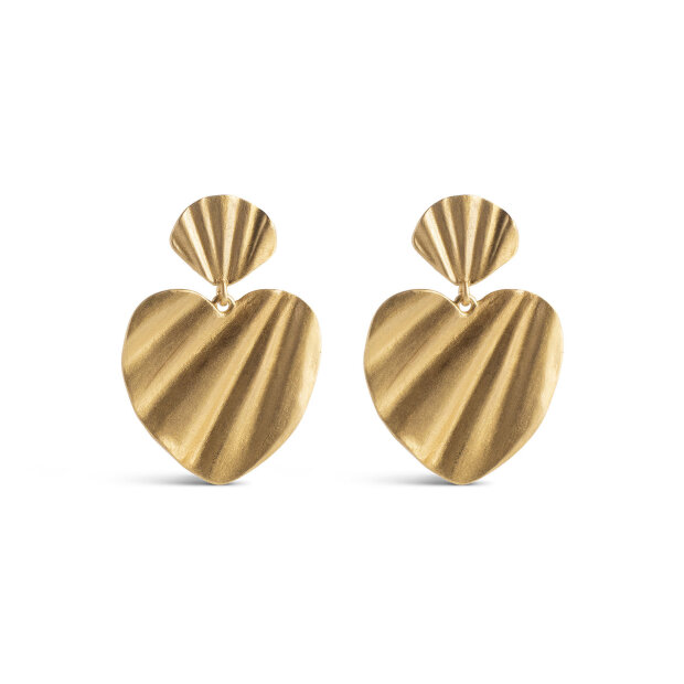 ENAMEL COPENHAGEN - WAVE HEART EARRINGS | FORGYLDT