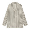 MOSHI MOSHI MIND - QUIET SHIRT STRIPE | ECRU/BROWN